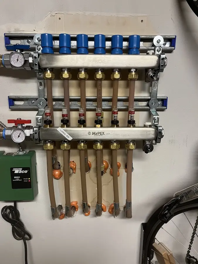 Plumber performing Gas Leak Detection at a residential property in St. Joseph